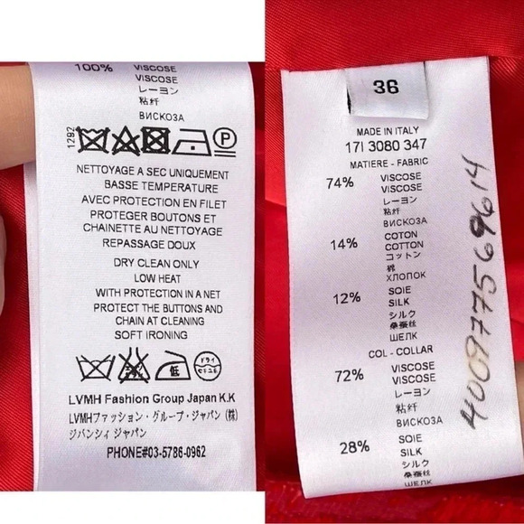 Givenchy Red Jacquard Double Breast Blazer
Size 6" - Picture 14 of 15